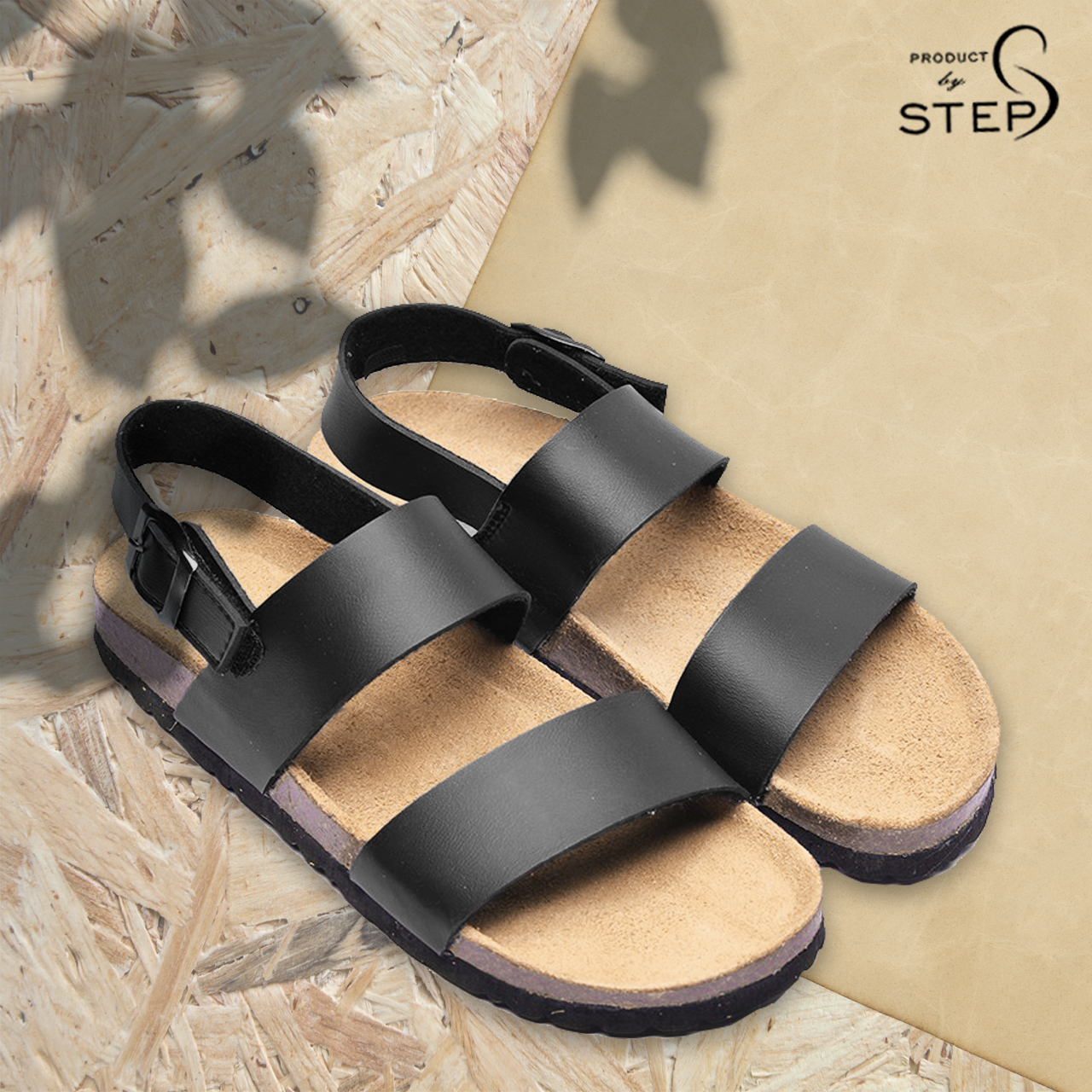 [Sandal] Giày đế trấu Unisex Giả da quai đôi (size 35-45)