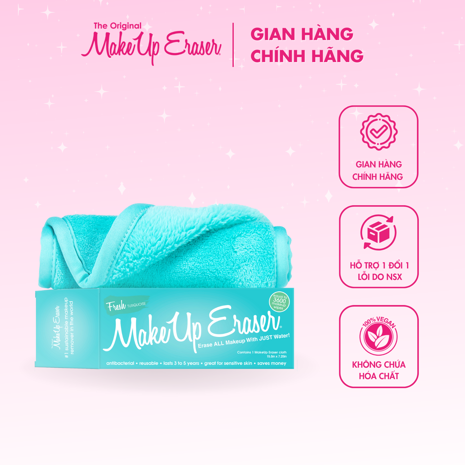 MakeUp Eraser Fresh Turquoise Makeup Remover Cloth