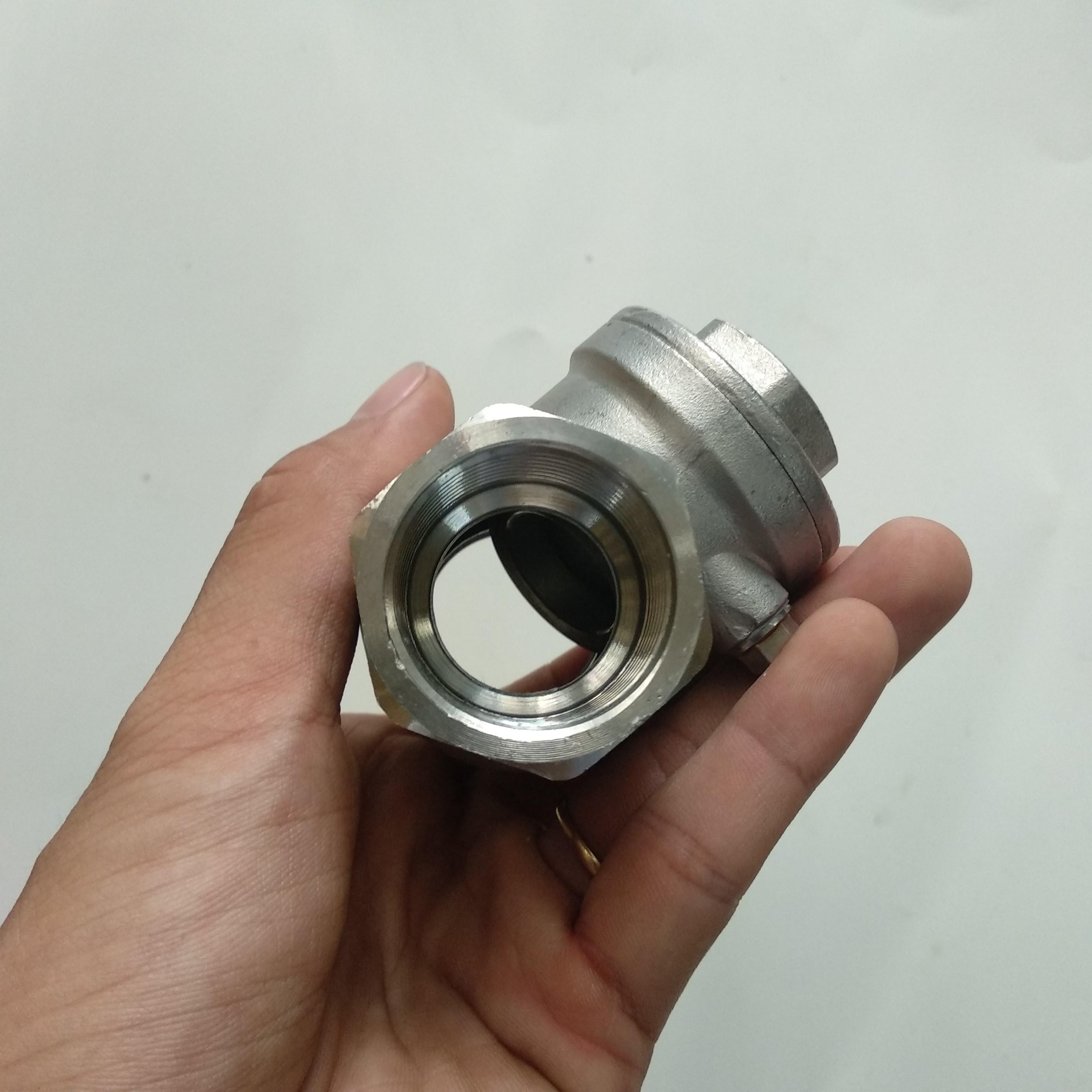 Van 1 chiều lá lật inox phi 34