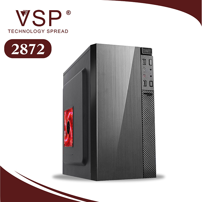 Vỏ case máy tính Mini VSP 2873, Glowy GL021, Utek
