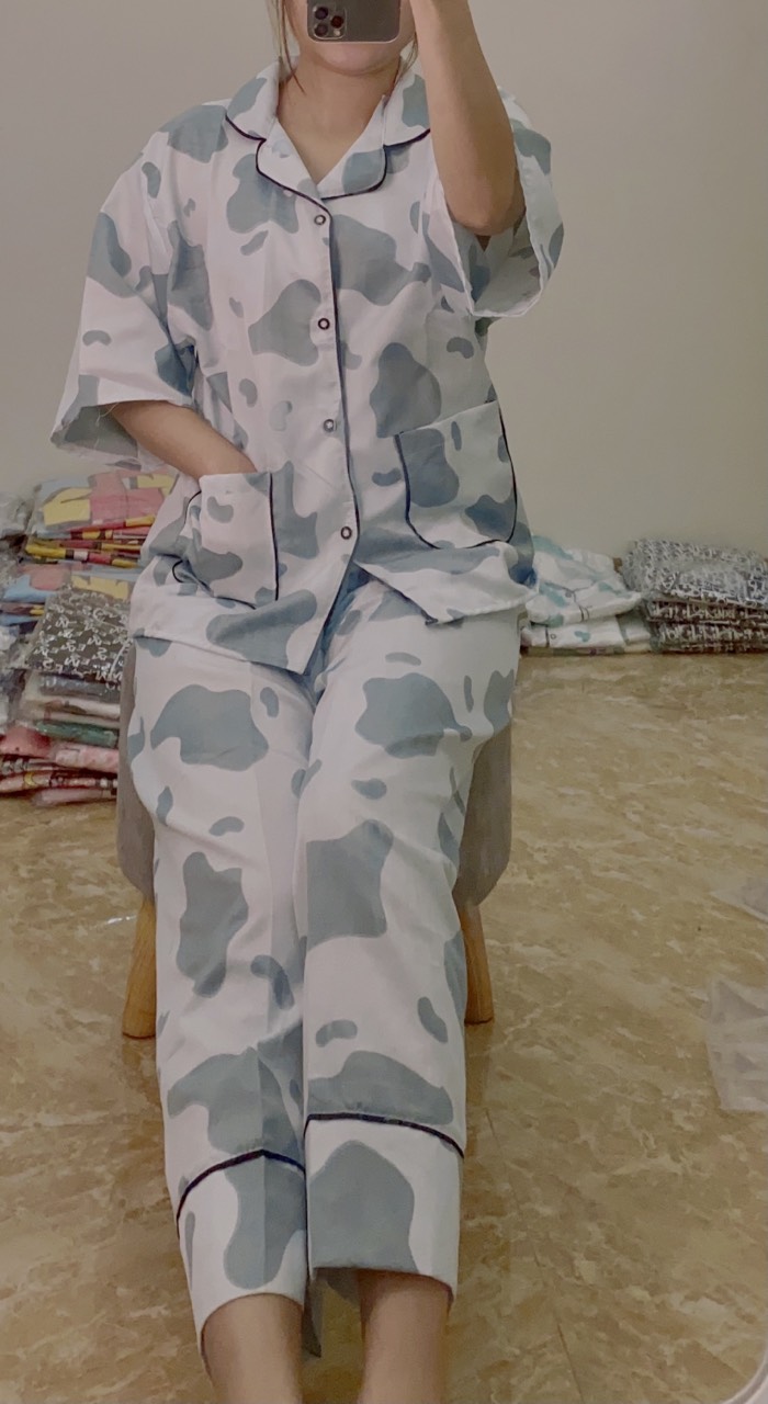Bộ Pijama Nữ Áo cánh dơi  Quần dài