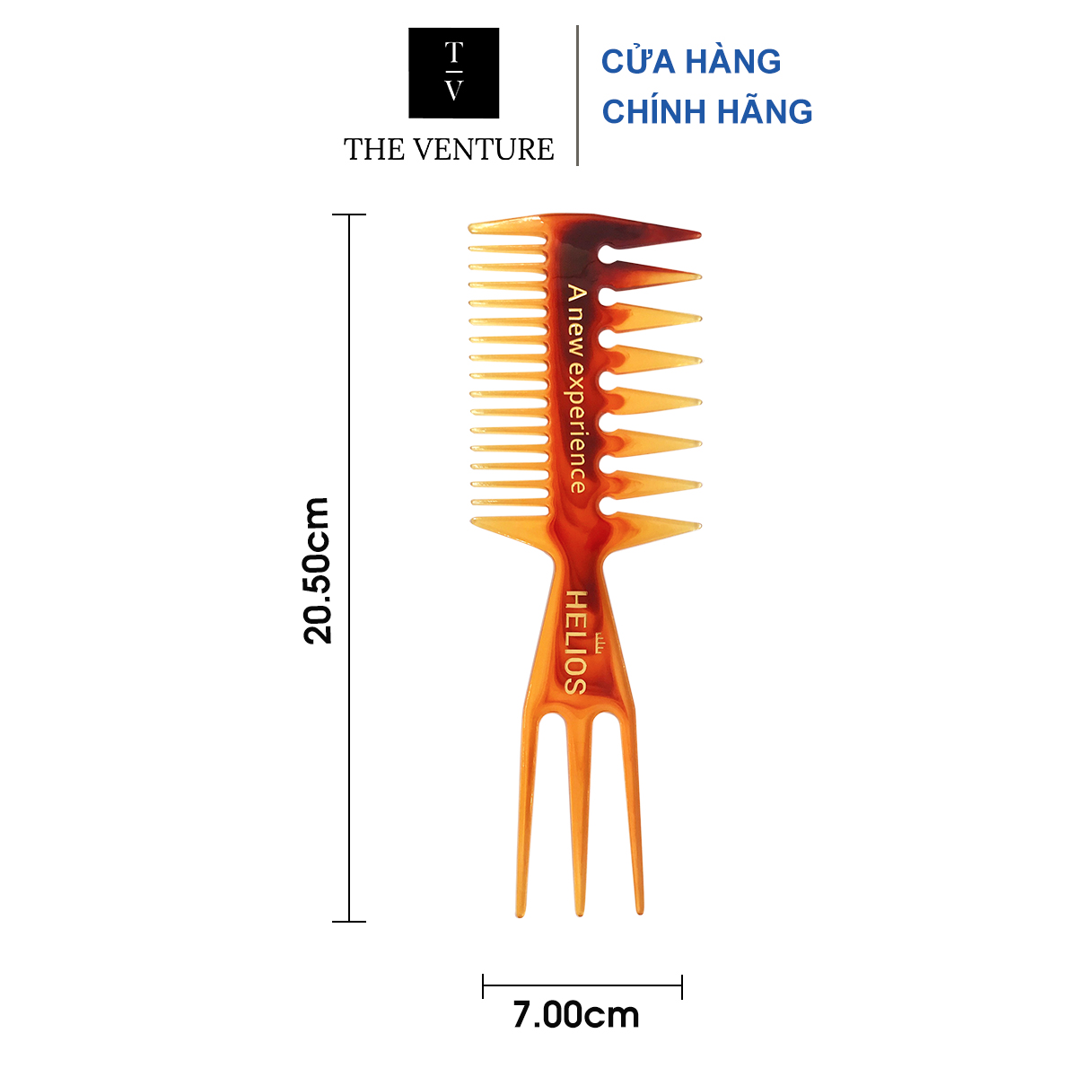 Lược Xương Cá Tạo Kiểu Tóc Helios Texture - Trifica Comb Chính Hãng