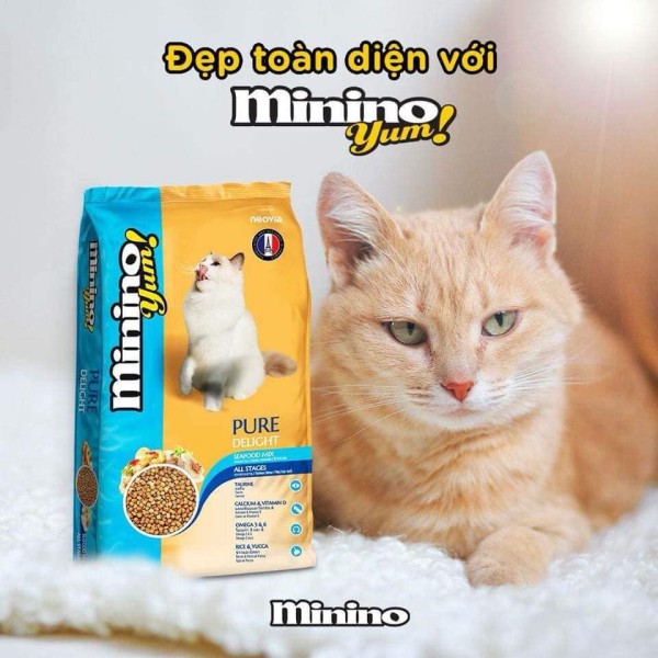 [HCM]Minino Yum 350gr (2 vị) Thức ăn Cho Mèo Của Pháp dạng hạt khô
