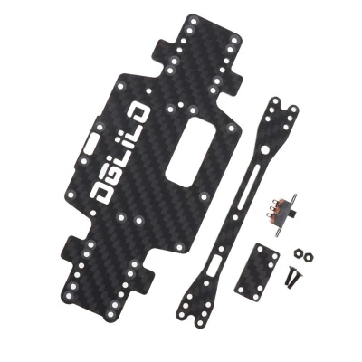 for Wltoys K969 K979 K989 K999 P929 P939 1:28 RC Car Spare Parts Upgraded Carbon Fiber Chassis Car Bottom Low Body Shell