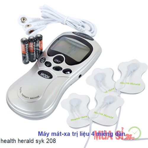 Máy mát-xa trị liệu 4 miếng dán health herald syk 208