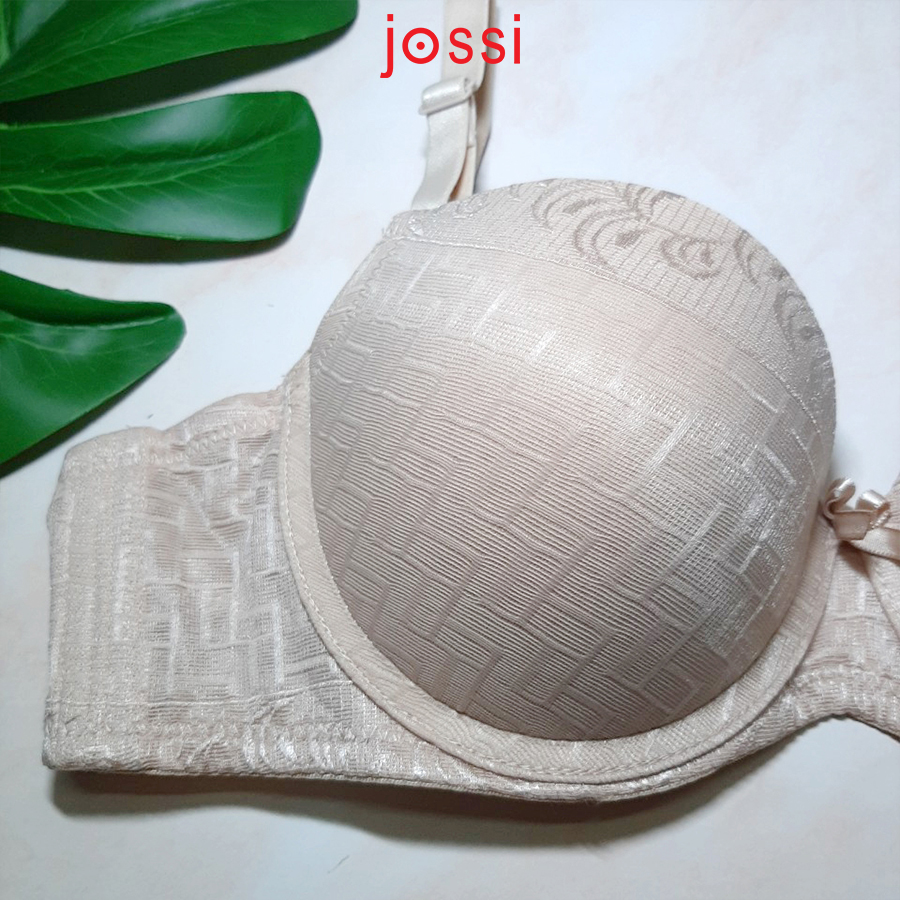 Áo lót ren lưới mút dày cúp xéo - Jossi 1059