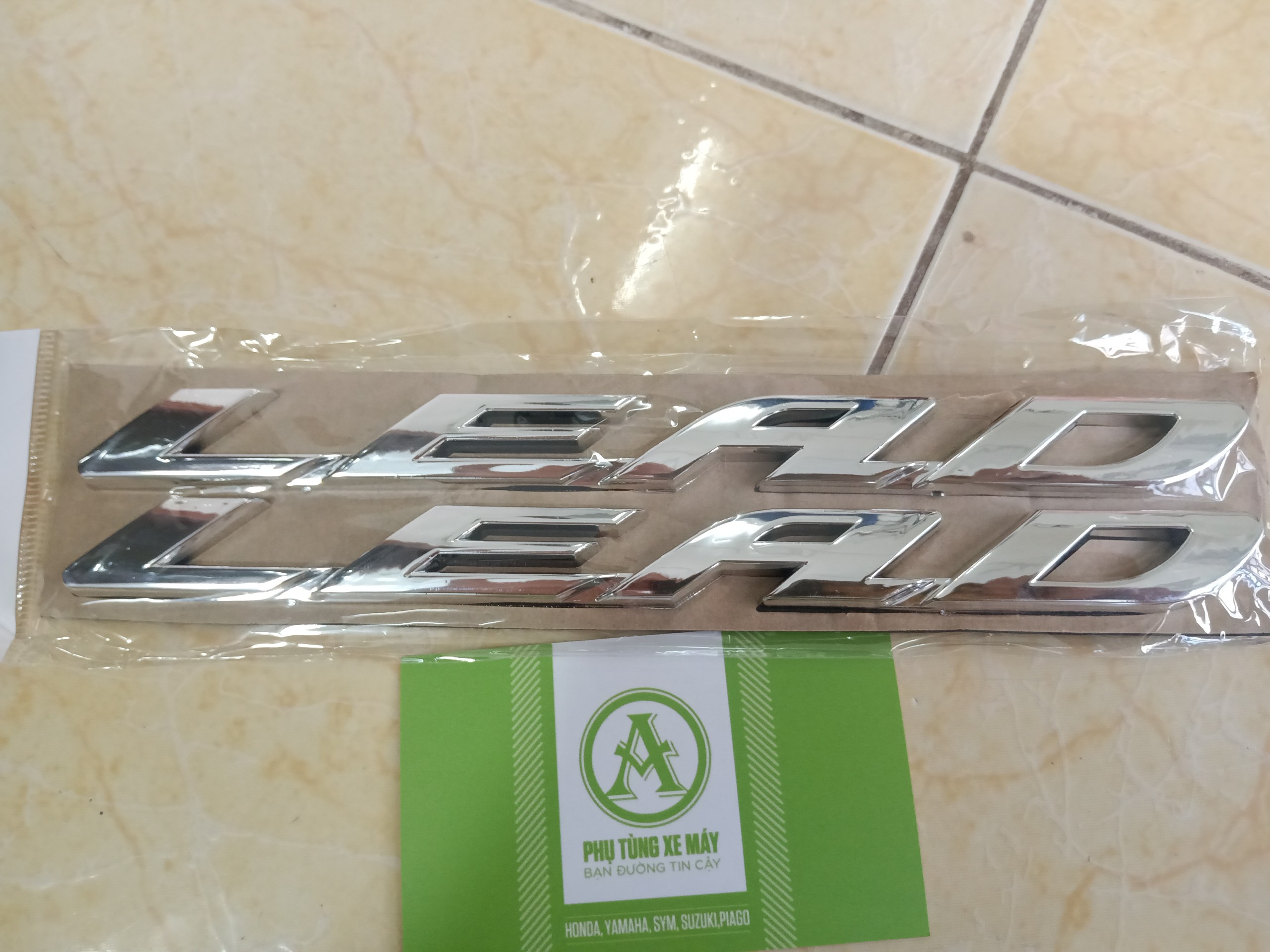 Bộ tem nổi dán xe Lead 2009 - 2012 (giá 1 cặp) màu Bạc