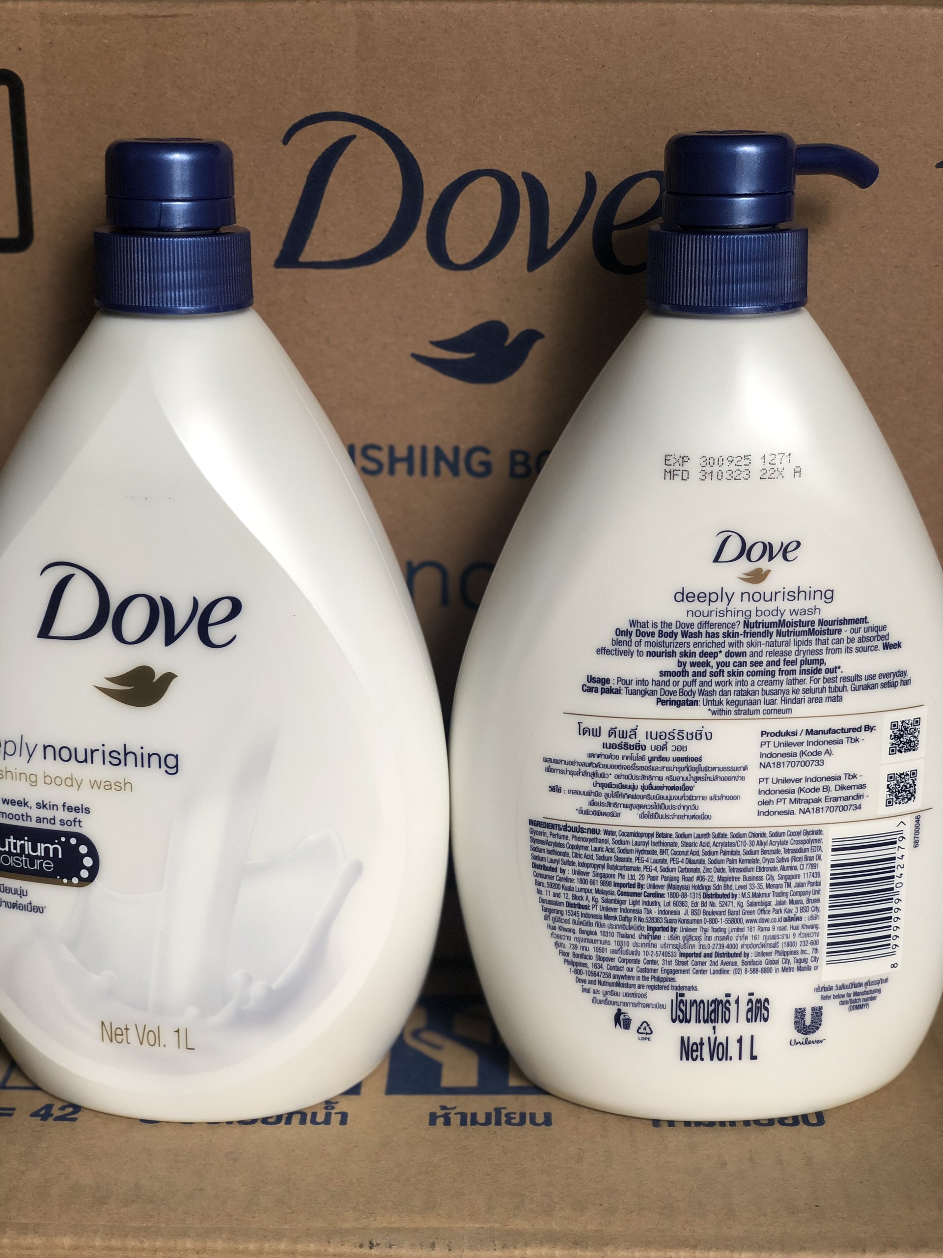 Sữa tắm dove 1 L Thái Lan
