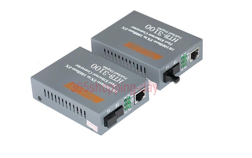 convert quang single mode 10/100Mbs HTB-3100AB ( 1 cặp AB-xám)