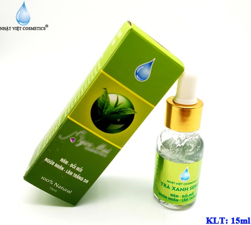 Serum nám, Đồi mồi, Ngừa nhăn, Làm trắng da dưỡng chất trà xanh - NHẬT VIỆT COSMETICS (15ml)