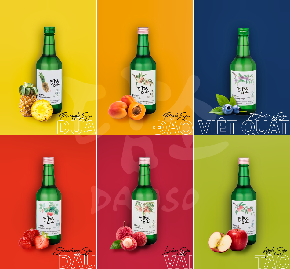 Rượu Soju Damso Hàn Quốc 360ml - Vị Dứa