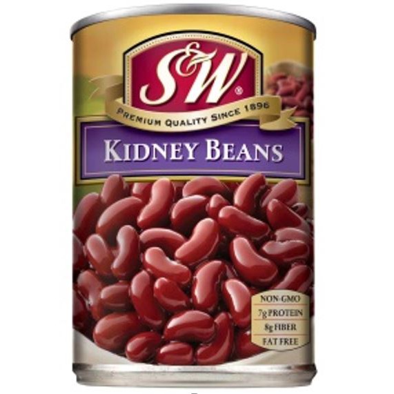 Đậu Thận (Đậu Đỏ Tây) S&W KIDNEY BEANS – hộp 439g