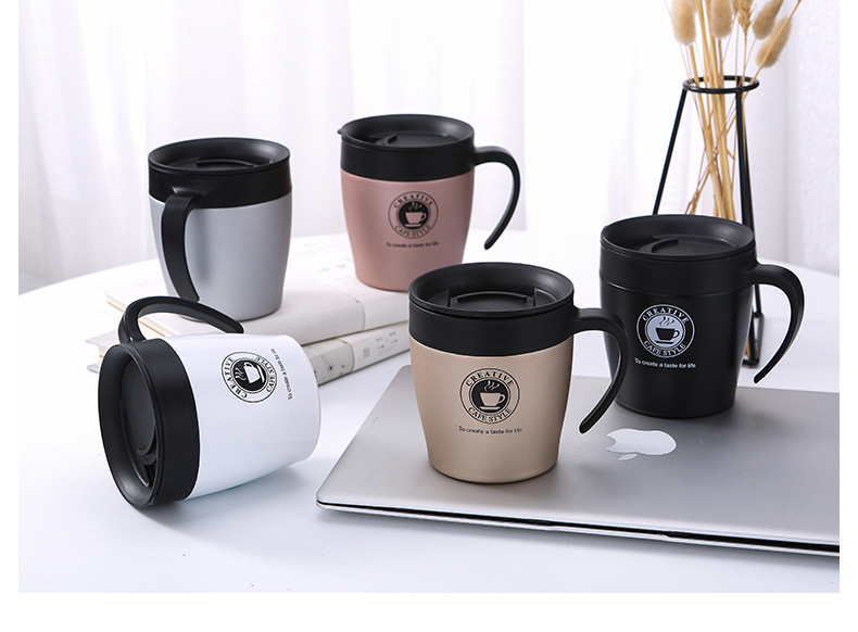 Cốc pha cà phê - Cốc pha cafe inox 304 Creative 330ml - Ly giữ nhiệt cà phê - Ly tự pha ca fphee dành cho văn phòng [RẺ VÔ ĐỊCH]