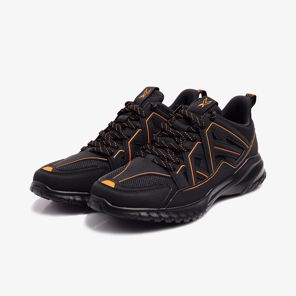 [HOÀN XU]  GIÀY THỂ THAO SPORT SNEAKERS NAM NỮ CAO CẤP BITI'S HUNTER X LAYERED UPPER DSMH02800 (ĐEN) - BITIS