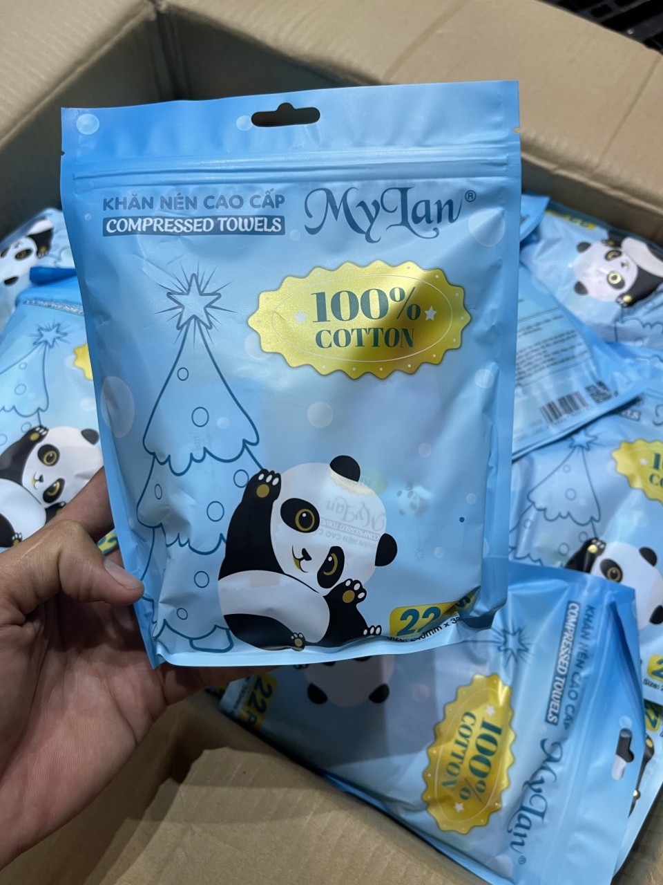 ( Hàng siêu tiện ích) khăn nén cao cấp my lan