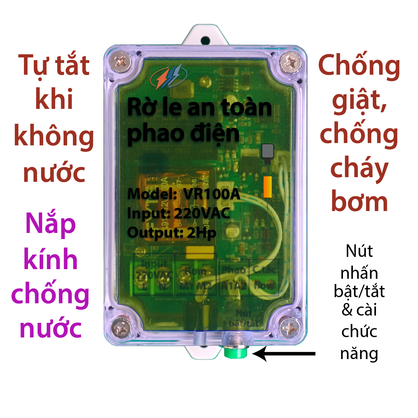 Rờ le an toàn cho phao điện VR100A