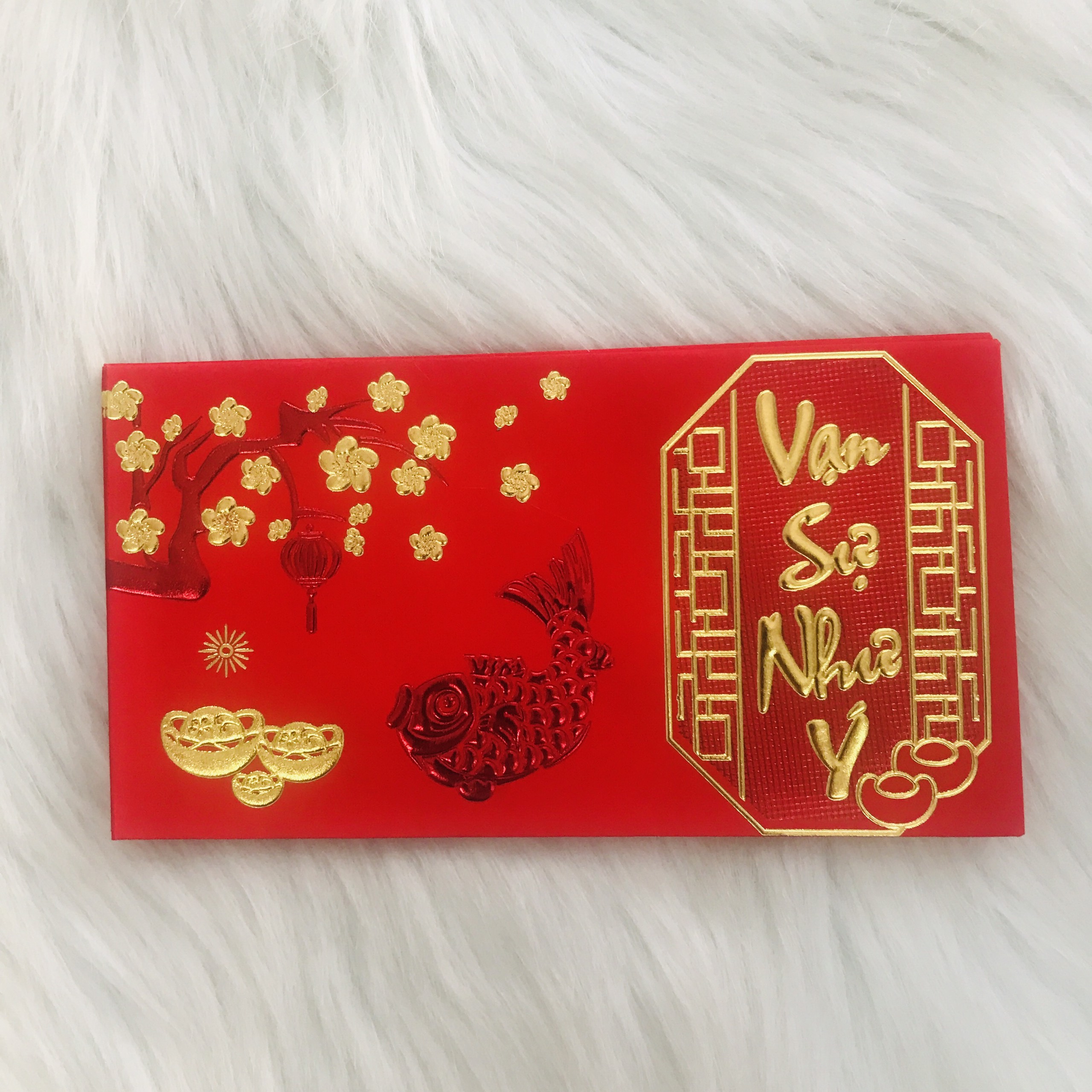 Bao lì xì combo 6 cái Phong bao 10 x18cm