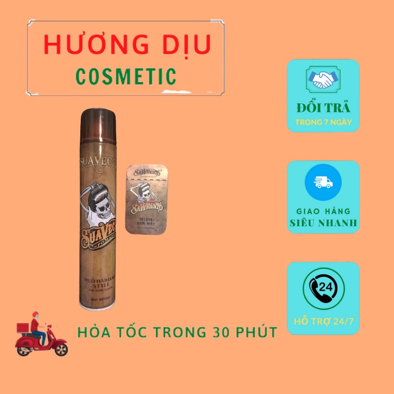Combo gôm & sáp vuốt tóc sawensito deluxe hair wax