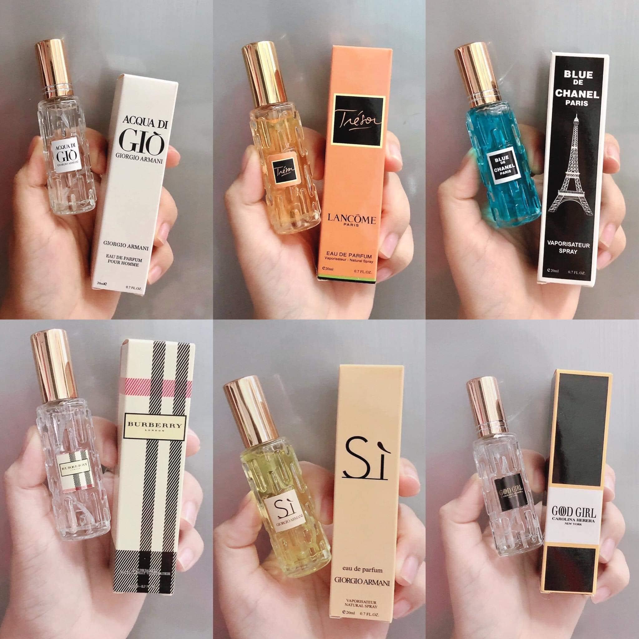 Set nước hoa 6 chai lăn tháp