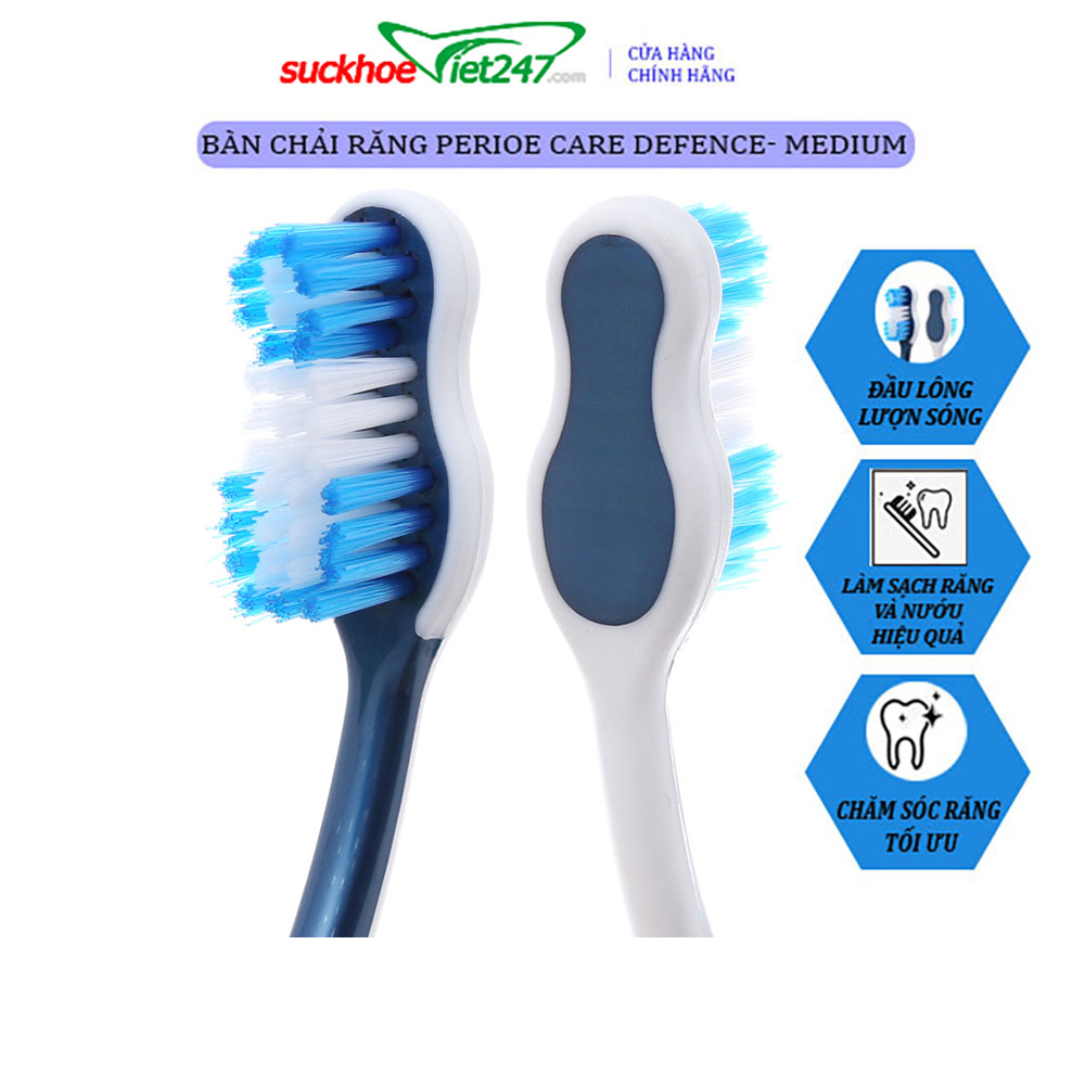 [HCM]Bàn Chải Răng Perioe Care Defence- Medium 8935030217413