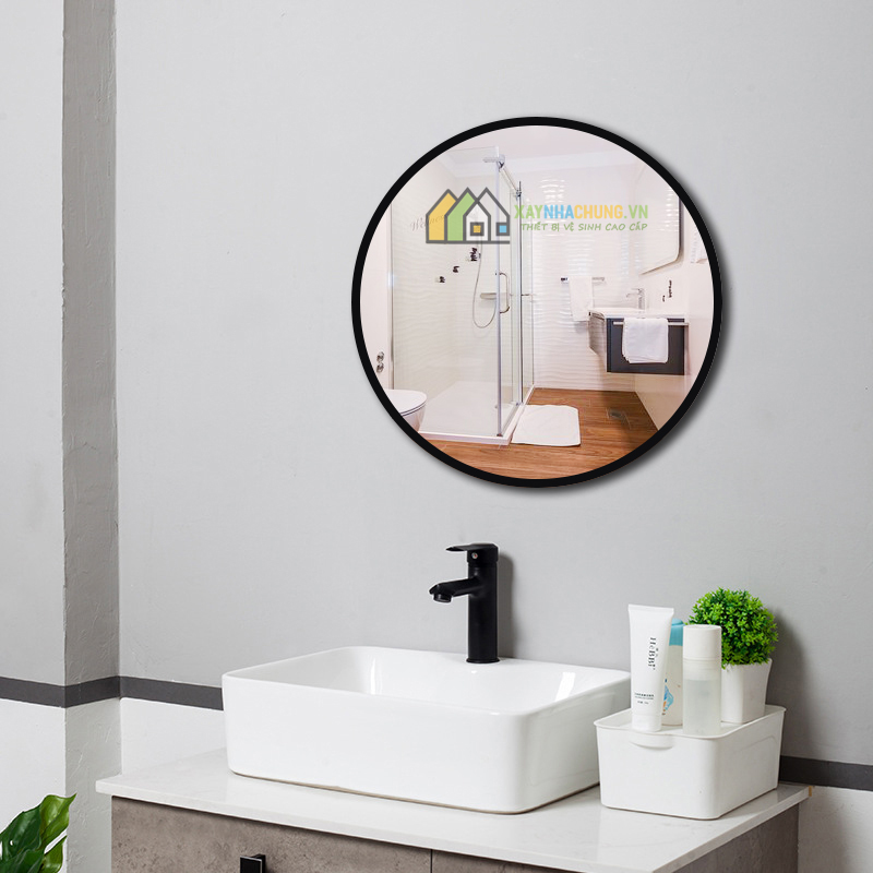 Gương tròn đường kính 60 có viền