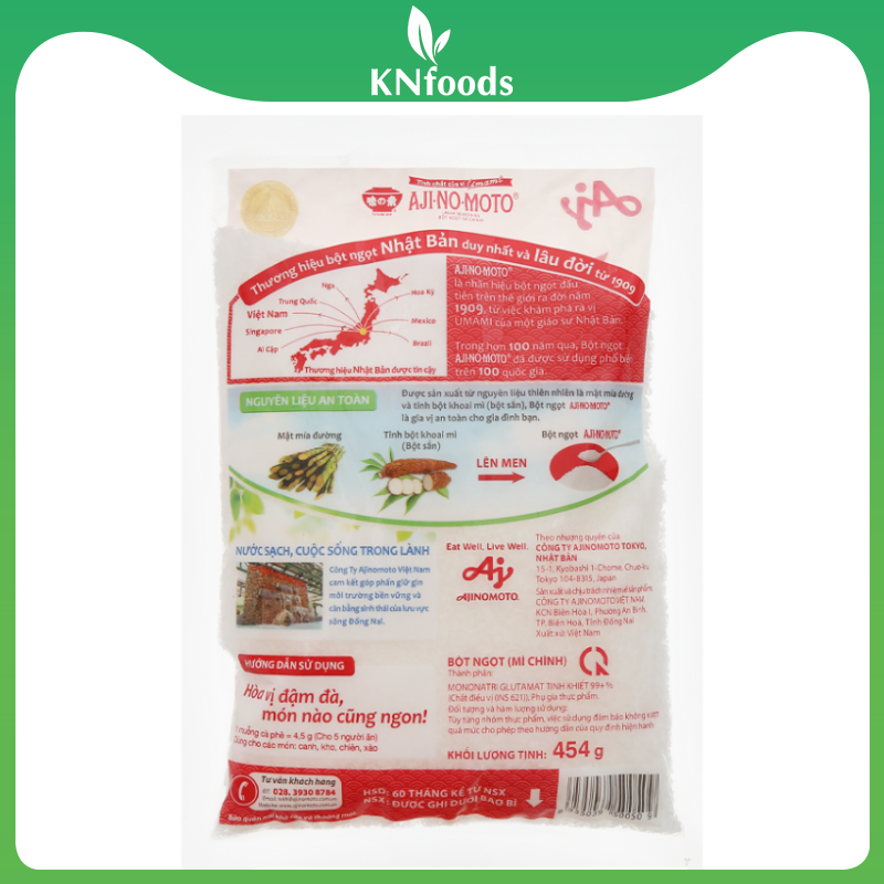 Bột ngọt Ajinomoto gói 454g