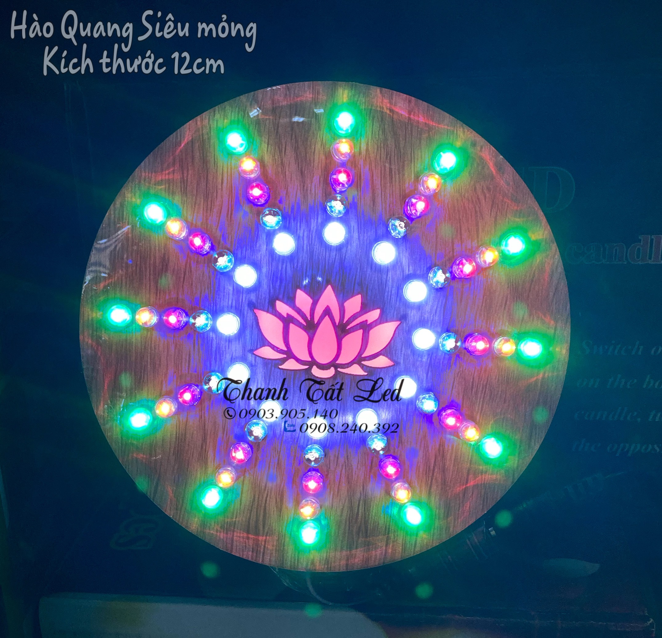 Hào Quang Gỗ 12cm Siêu Mỏng