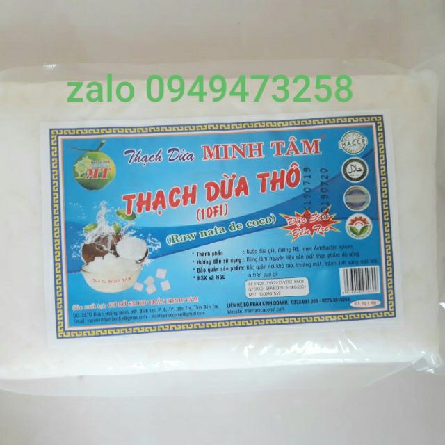 0.5kg Thạch dừa thô tặng hương