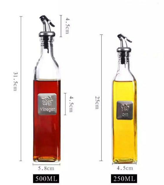 Chai Thủy Tinh Đựng Dầu Ăn, Nước Mắm 500ML