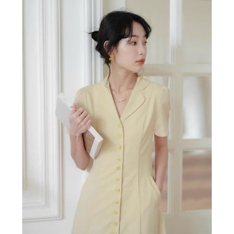 ĐẦM SƠ MI KEM THẮT EO (có ảnh thật) MS161