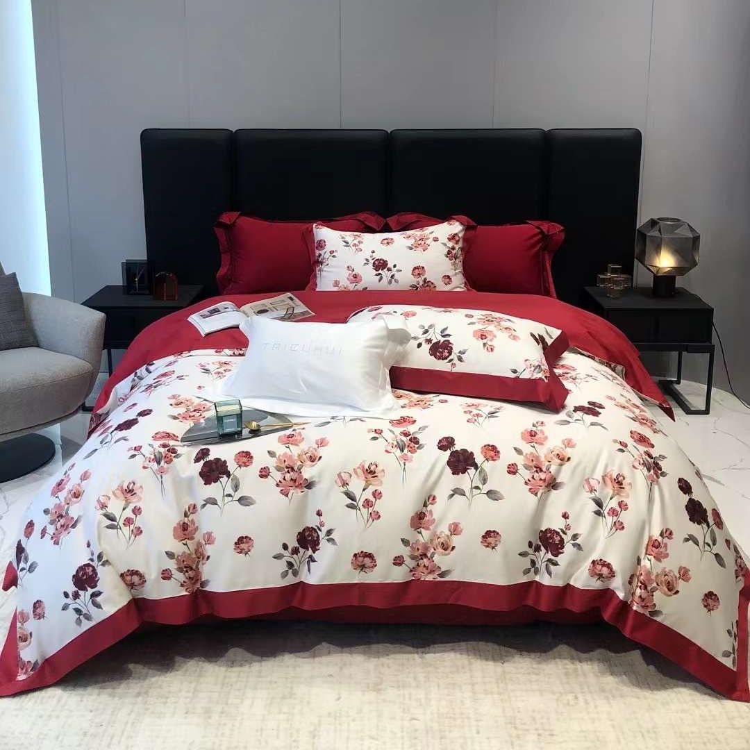 Set quilt silk silk summer quilt quilted cotton moden 2023