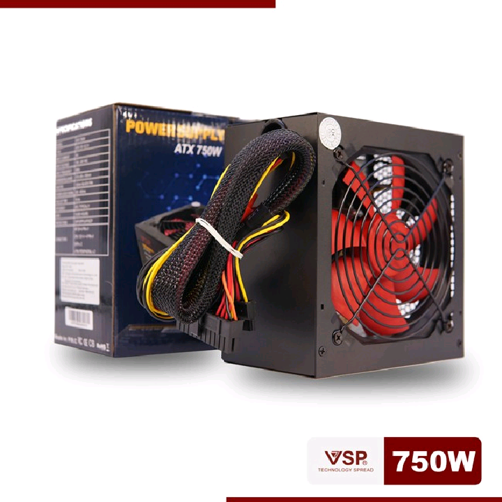 Nguồn máy tính Vision 750W 24P