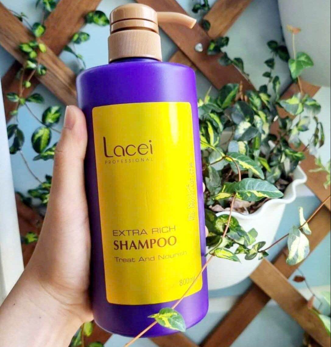 Dầu Gội Lacei Tím Extra Rich 800ml Hương thơm quyến rũ, mềm mượt, giữ ẩm 800ml