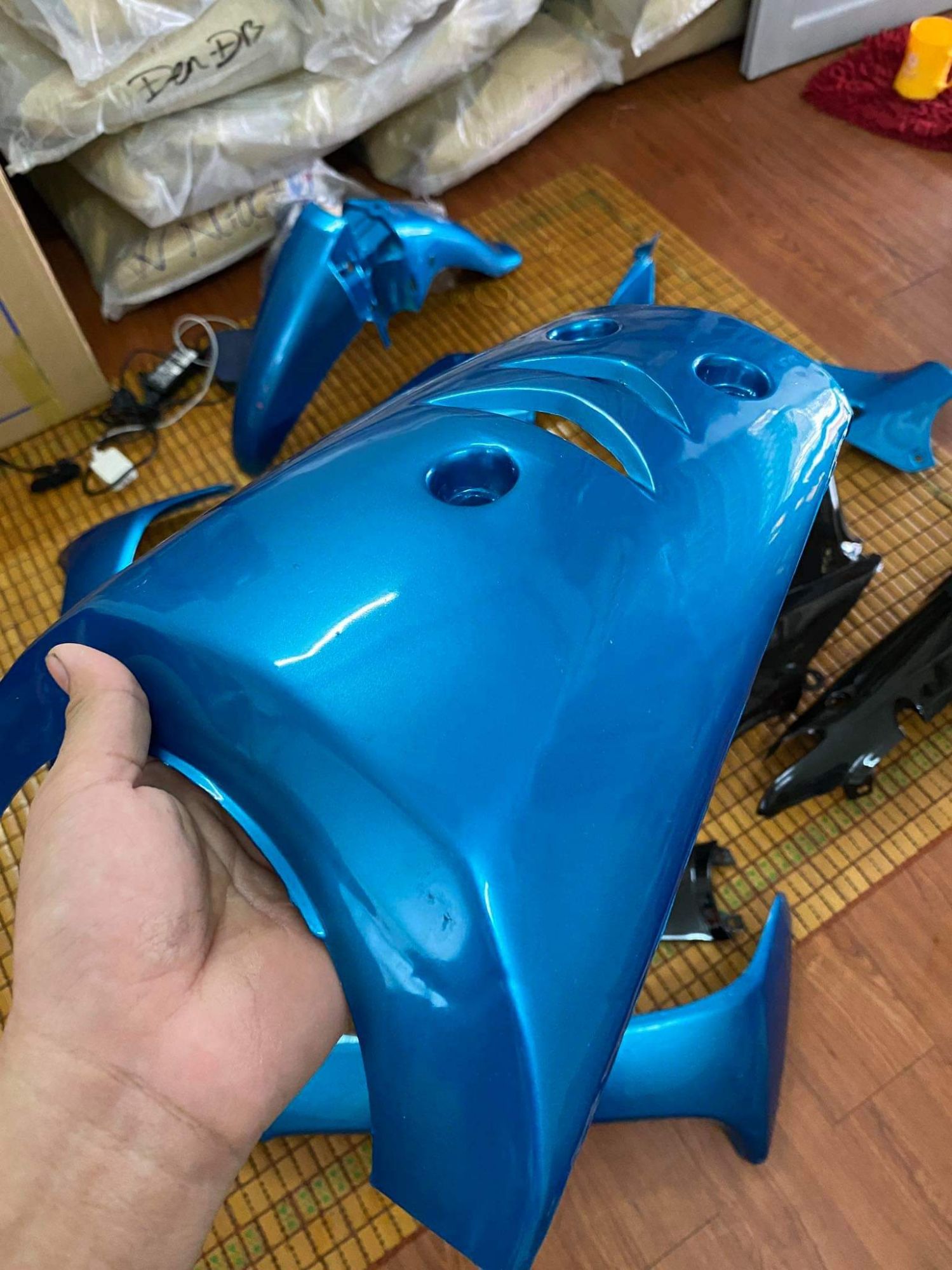 dàn áo wave ABS loại 1 xanh đen