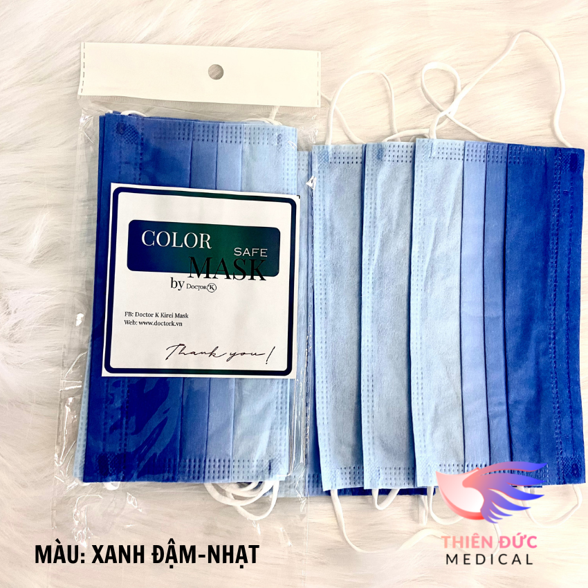 Bịch 10 Chiếc Khẩu Trang Cầu Vồng Doctor K Cực Xinh, Kháng Khuẩn