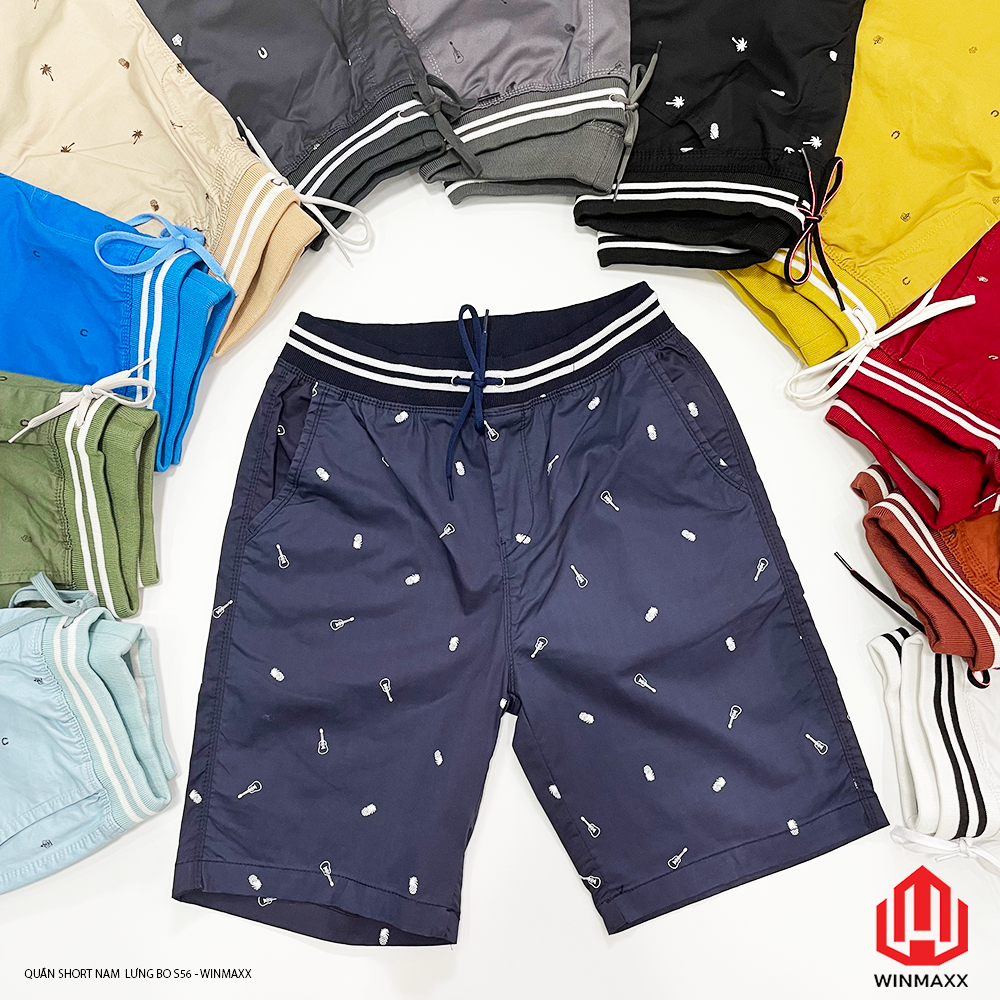 Quần Short Kaki Nam Lưng Bo In S56 - Winmaxx