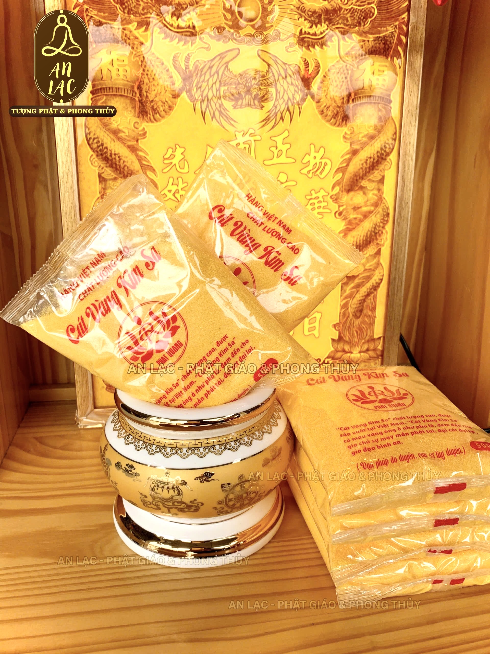 CÁT KIM SA ĐỂ LƯ HƯƠNG 500G/GÓI