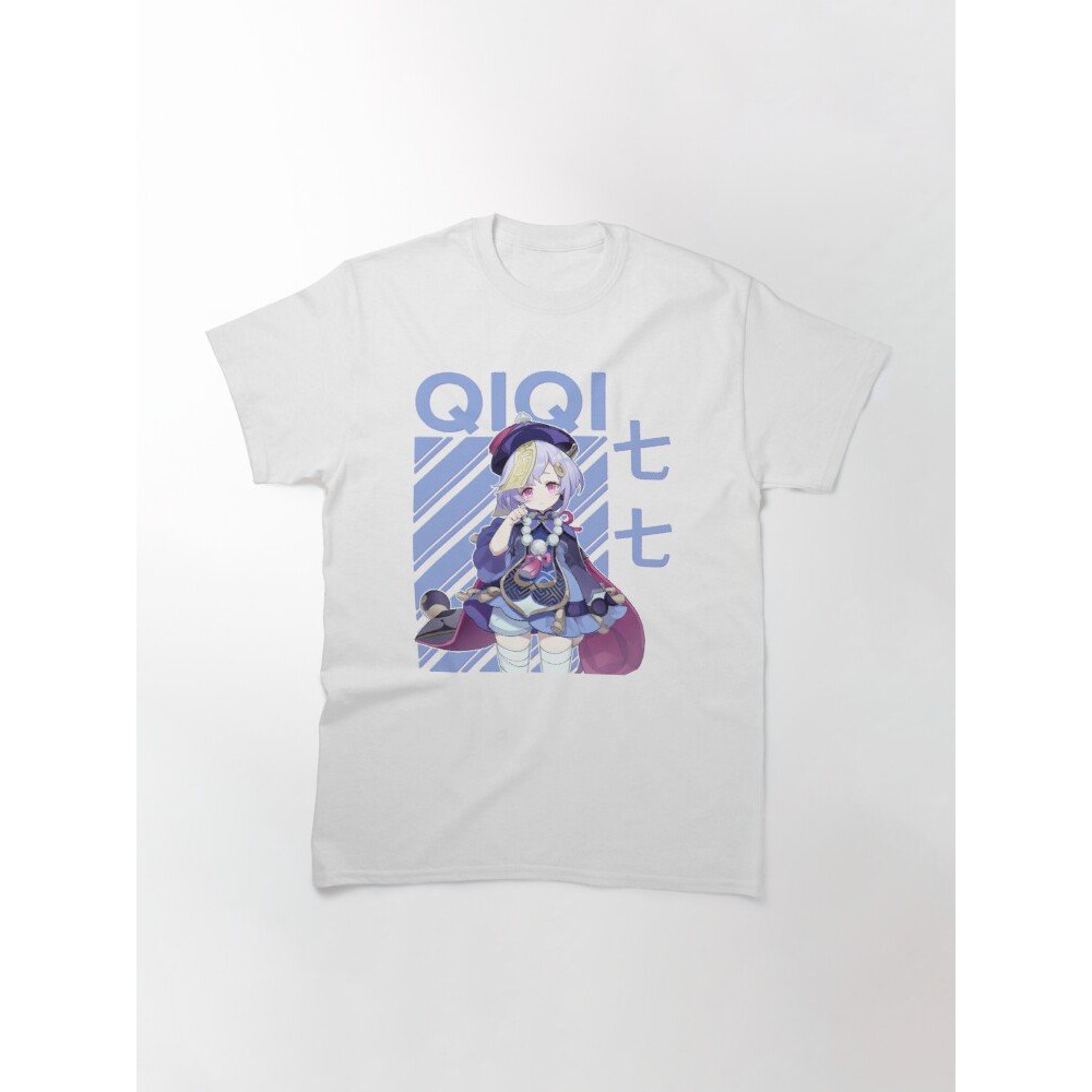 Áo phông trắng in hình GENSHIN IMPACT áo phông nam nữ xinh xắn anime chibi