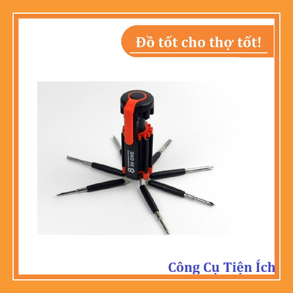 Bộ tô vít đa năng kiêm đèn pin siêu sáng (không bao gồm pin)
