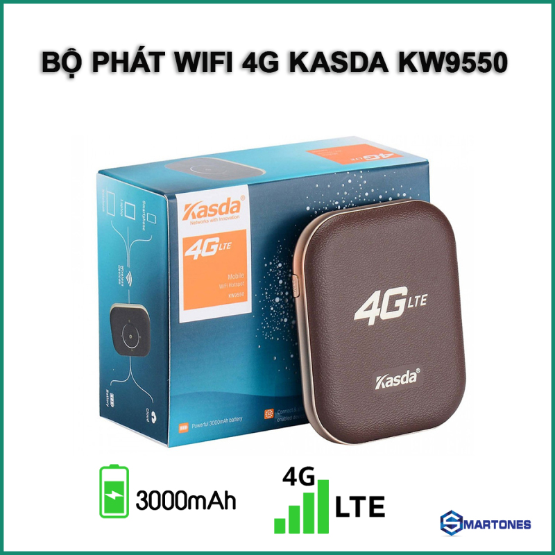 Bộ phát Wifi di động Kasda KW9550 Wireless 4G Chipset Qualcomm MDM9207