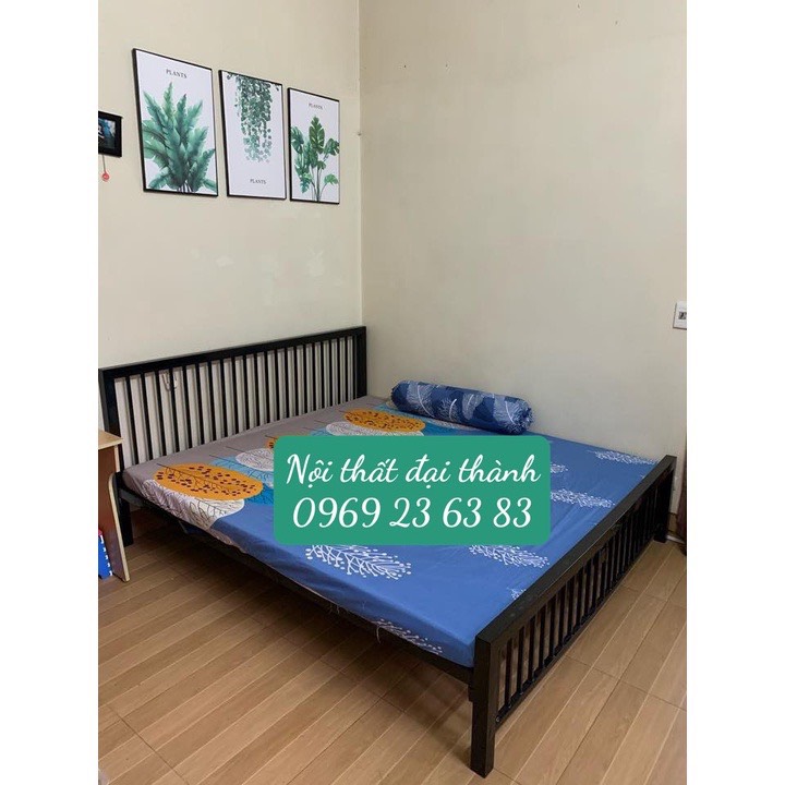 Giường sắt mỹ nghệ Đại Thành cao cấp nhiều kích thước từ 1m đến 1m8 dài 2m