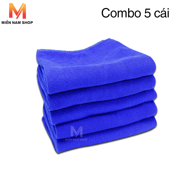 Bộ 5 khăn Microfiber lau xe ô tô