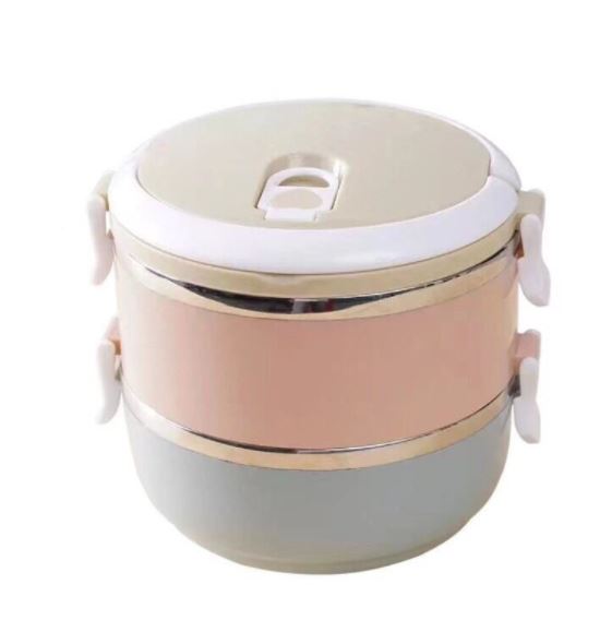 Hộp đựng cơm giữ nhiệt, hộp đựng cơm 2 tầng giữ nhiệt lõi inox chống han gỉ, hộp cơm văn phòng.