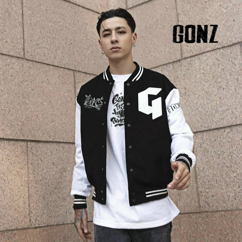Áo khoác dù nam nữ form rộng Họa tiết in chữ G phong cách bóng chày bomber cao cấp cực đẹp
