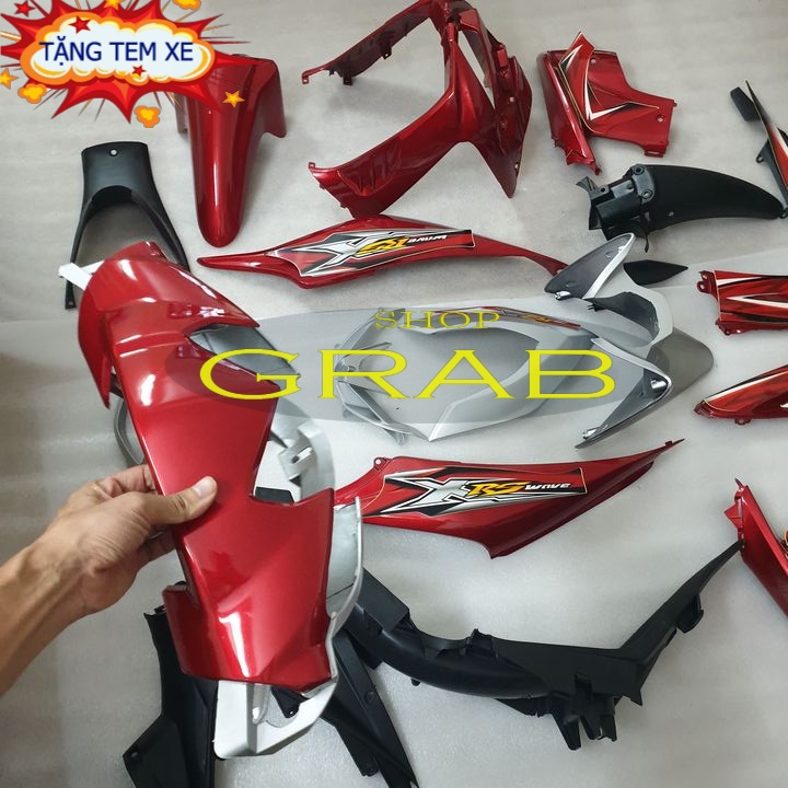 {Tặng kèm tem}   Trọn bộ dàn áo xe Wave RSX 110  ( CÁC MÀU ) ,nhựa cao cấp nguyên sinh