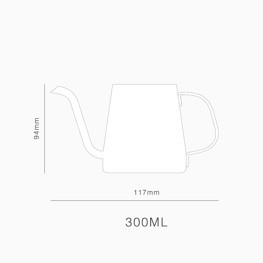 Bình rót cafe vòi dài Samadoyo F121B 300mL
