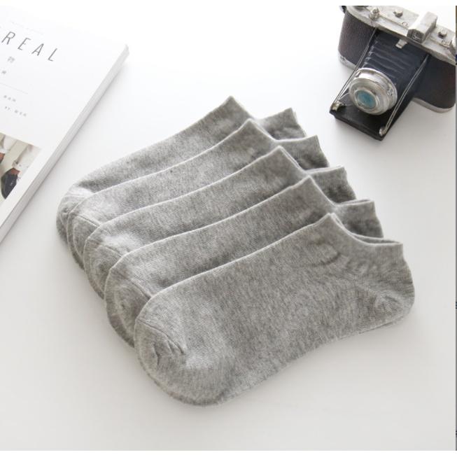 Vớ cotton trơn cổ ngắn Hàn Quốc