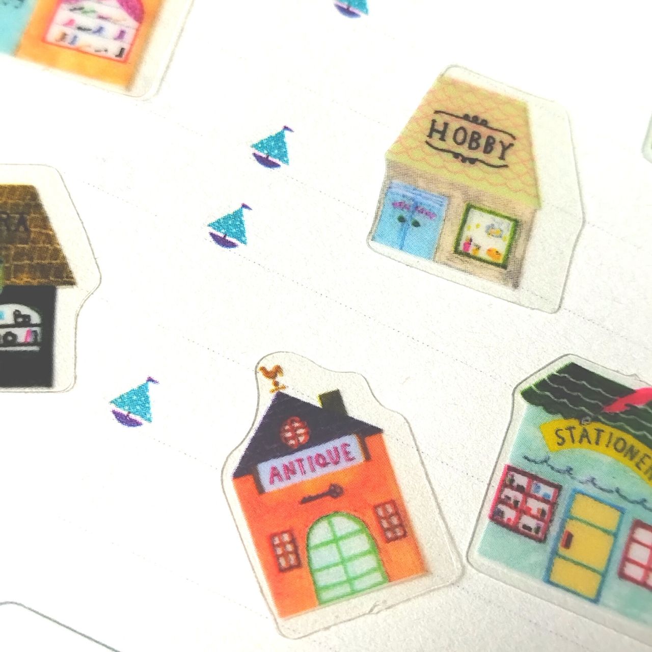 [HCM]Bộ 48 Sticker Hình Dán Mini Ngôi Nhà Hồng