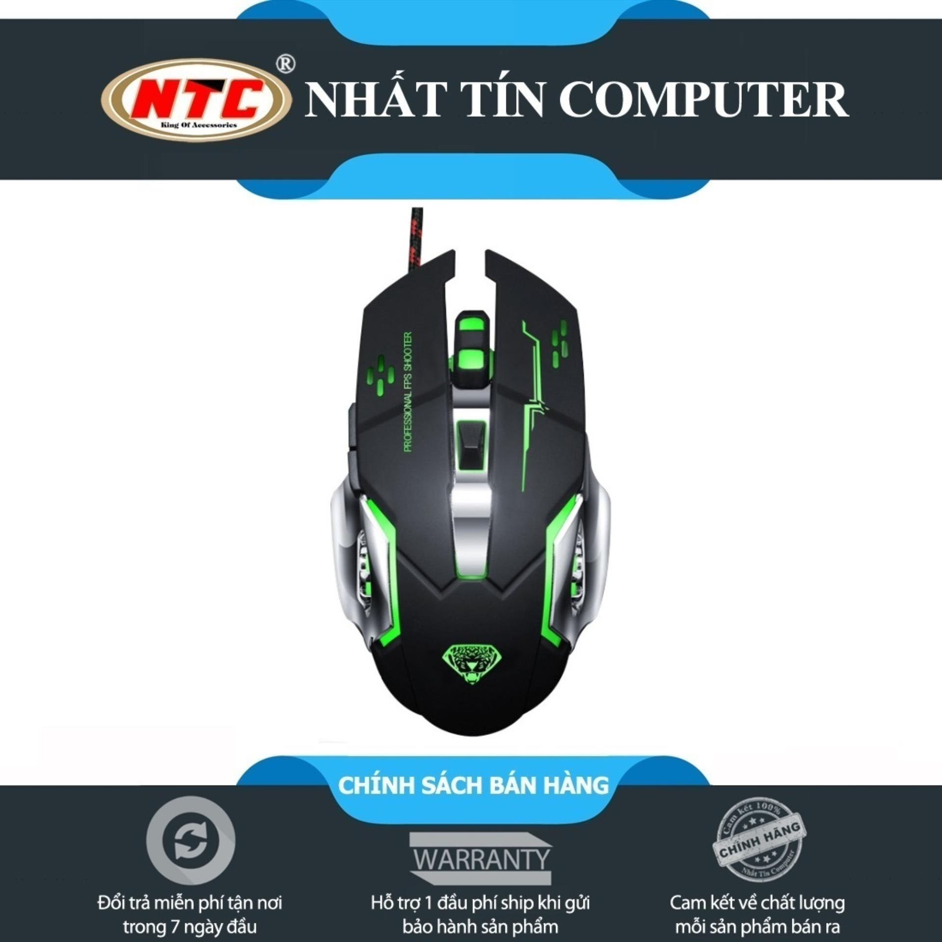 Chuột 6D chuyên Game DIVIPARD G502 Led đa màu DPI 3200 (Đen)