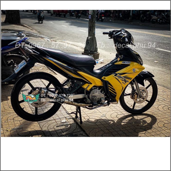 Tem rời Exciter 135 Mx vàng đen (H)